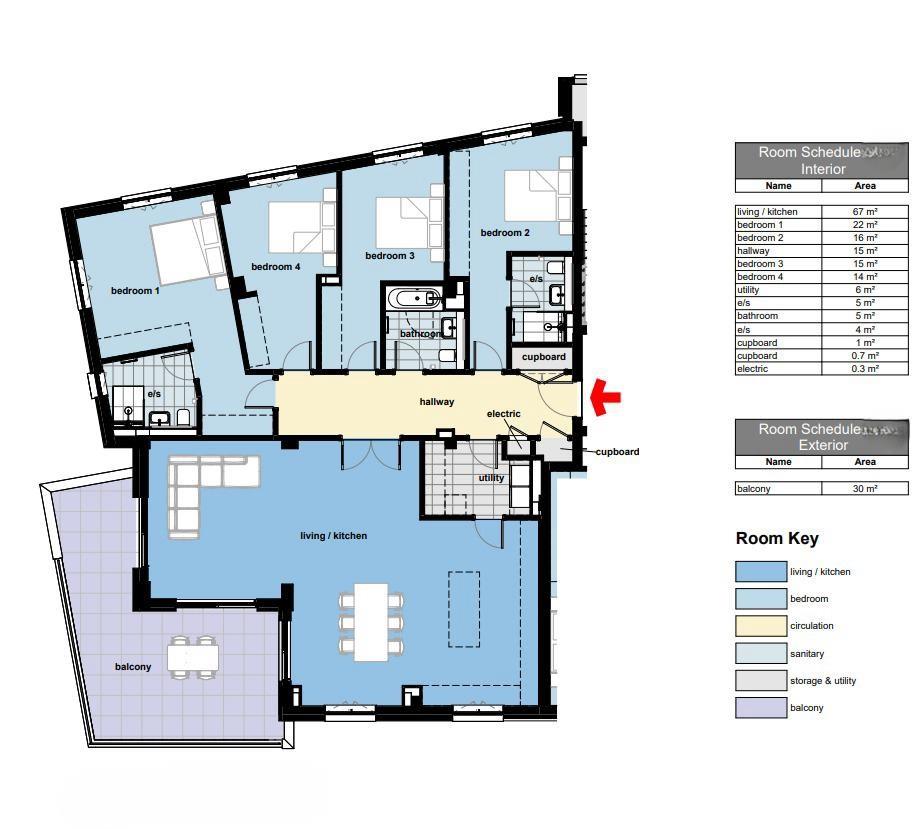 Image of Apartment - 4 Bedrooms - 3 Bathrooms for Sale in Midtown-Gibraltar, Image 12
